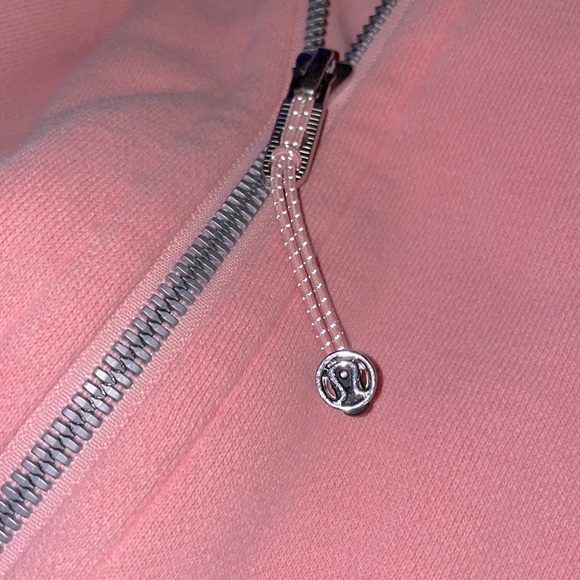Lululemon Full Zip Scuba Hoodie Jacket Women Size 8 Pink Strawberry Milkshake - Picture 6 of 9